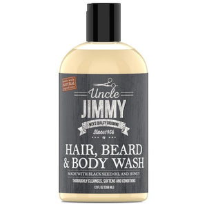 Uncle Jimmy Hair, Beard, and Body Wash 12ounces