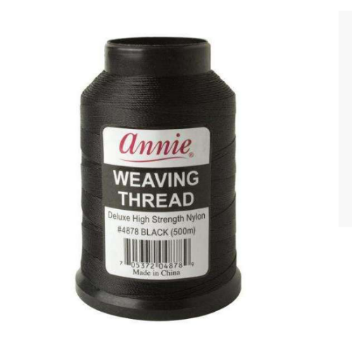 weaving thread black 500m