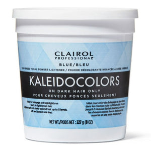 Kaleidocolors blue on hark hair