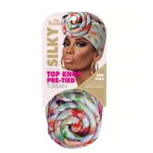 Load image into Gallery viewer, top knot turban scarf
