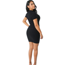 Load image into Gallery viewer, sweater knit 2 piece skirt set black
